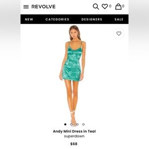 Superdown Silk Mini Dress NEW